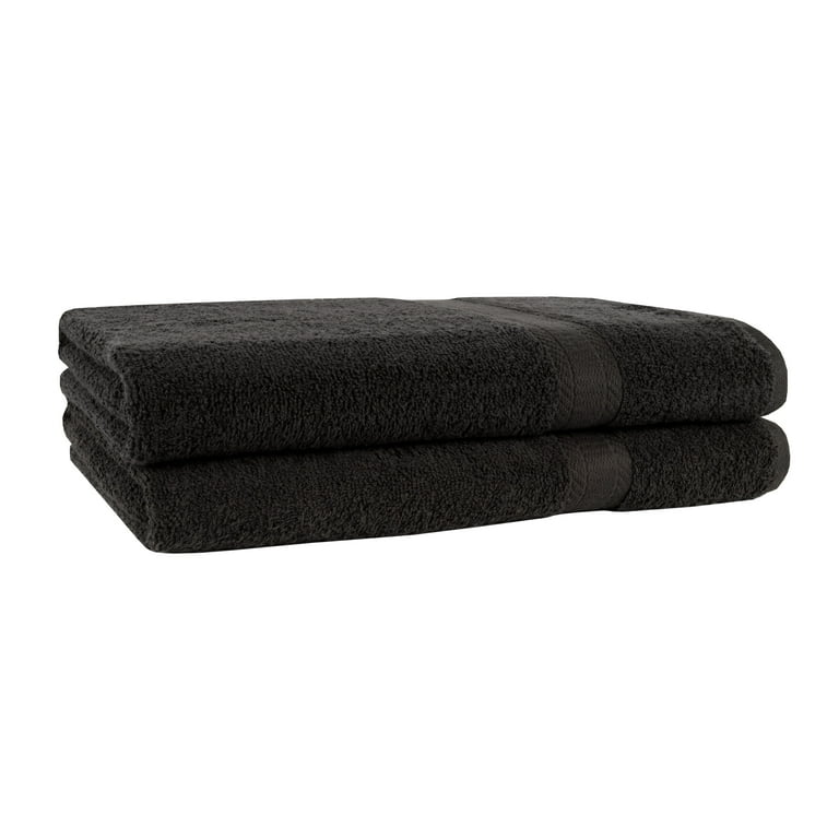 Mainstays Solid Washcloth, Rich Black 