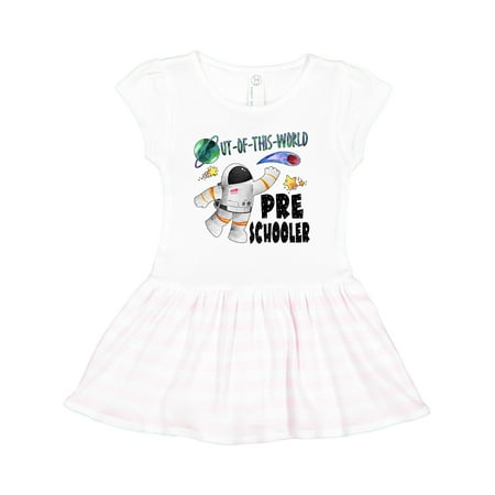 

Inktastic Out of This World Preschooler Astronaut in Space Gift Toddler Girl Dress