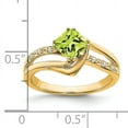 thumbnail image 2 of Primal Gold 14 Karat Yellow Gold Peridot and Diamond Ring, 2 of 5