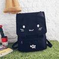 thumbnail image 4 of Coofit Canvas Backpack 3D Cartoon Cat Kitty School Bag Bookbag Travel Rucksack, 4 of 8