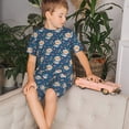 thumbnail image 4 of Balery Astronaut Corgi Dog Conjunto de Pijama Infantil de Manga Corta con Estampado – Ropa de Dormir de Algodón Suave-4X-Large, 4 of 6