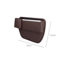 thumbnail image 3 of CxhicLuv Car Seat Gap Organizer, Auto Console Storage Box, Leather & Alloy Multifunctional With Cup Holder, Car Interior Storage Accessories Kit, Clutter Reduction & Safe Storage for Drivers, Coffee, 3 of 6