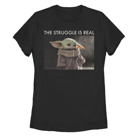 Women's Star Wars: The Mandalorian The Strugrogu Is Real  Graphic T-Shirt