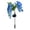 Blue, variant on 6 Heads Solar Sunflower Garden Lights Outdoor Waterproof Simulation Flower Stake Lamp with LED Stem Lighting for Pathway Yard Lawn and Patio Landscape Decor