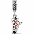 thumbnail image 4 of Sterling Silver Reflections Black And Red Enameled Runner\\'s Shoe Dangle Cha Made In China -Jewelry By Sweet Pea, 4 of 9