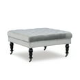 thumbnail image 4 of Linon Kacie Square Button Tufted Ottoman, Black/Gray Velvet, 4 of 8