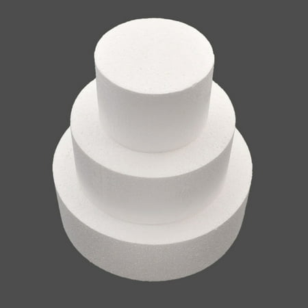 

BetterZ 2Pcs Cake Embryo Multi-use Easy to Use EPS Prosthetic Foam Cake Model for Home