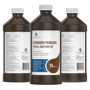 DLK Medical Hydrogen Peroxide First Aid Antiseptic, 3% USP, 16 oz. (Pack of 3)