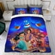 thumbnail image 4 of Jazmín, Princesa de Aladdín Conjunto de sábanas temático, trío de piezas, cómodo y amigable con la piel, diseño único, regalo de decoración para el hogar para familiares, amigos y fans,140cm *210cm, 4 of 6