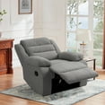 thumbnail image 4 of UIXE Recliner Chair Fabric Recliners Sofa with Armrests & Backrest for Living Room, Bedroom, Nursery Push Back Armchair for Adults, Gray, 4 of 7
