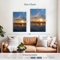 thumbnail image 3 of Elephant Stock Miami Marina At Sunset Wall Art - Vertical Canvas Wall Art - Living Room Wall Decor - Nautical Canvas - Gray And Orange Decor - 26" x 39", 3 of 4