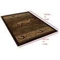 thumbnail image 5 of Handcraft Rugs Cabin Rug  Lodge, Cabin Nature and Animals Area Rug  Modern Southwestern Design Cabin Area Rug  Abstract, Chocolate-Horse/Horse Shoe 5x7 feet, 5 of 8