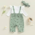 thumbnail image 3 of Newborn Baby Girl Clothes Long Sleeve Romper One Piece Jumpsuit Fall Winter Infant Outfits 0 3 6 9 12 18 Months, 3 of 7