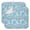 Easter and Rainbows, variant on Easter and Bunnies Light Blue Stripe Pattern Dish Drying Mat 1 Pack, Ultra Absorbent Microfiber 18"x24", Anti-Slip Drain Mat for Kitchen