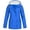 Blue, variant on LEAVINGSUO Womens Coats Plus Size Clearance Women Solid Rain Jacket Outdoor Plus Size Hooded Raincoat Windproof White XXL