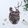thumbnail image 4 of Traje de baño de bikini de leopardo para niña pequeña, traje de baño con volantes y vendaje, ropa de playa, 4 of 8