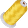 thumbnail image 1 of WWS-50 00M Fil à Broder, 5500Yds Fil de Polyester 40WT Haute Qualité – Plusieurs Couleurs Vives, Haute Vitesse – Compatible avec Brother, Singer, Janome & Plus - Jaune 205, 1 of 4