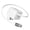 White, variant on iHome 30W Retractable GaN Charger, Powers 2 Devices, Folding Prongs for Easy Storage, Retractable 2.3 USB-C Cable, White
