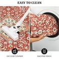 thumbnail image 6 of Washable 4x6 Area Rugs for Living Room - Rug Bedroom Rug-Carpet, Neutral Moody Vintage, Traditional Dining Room Rugs, Soft Comfortable, Non-Slip, Red, 6 of 7