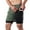 Army green, variant on 2-In-1 Men Running Shorts with Towel Loop Pockets Quick Dry Exercise Shorts for Training Gym Workout