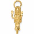 thumbnail image 3 of 14K Yellow Gold 3-D Moveable Motorcycle Pendant (15 X 19) Made In Peru d2946, 3 of 4