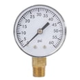 thumbnail image 1 of 0-60psi Pressure Gauge Manometer for Water Air Oil Dial Instrument Base Entry NPT 1/4, 1 of 4