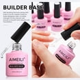 thumbnail image 3 of Esmalte de uñas en gel AIMEILI Builder Base, color transparente, 6 x 10 ml, 3 of 8