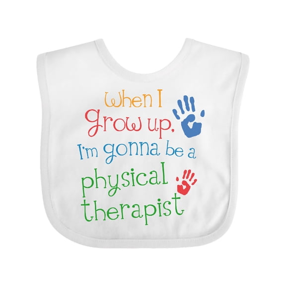 Inktastic Physical Therapist Future Boys or Girls Baby Bib