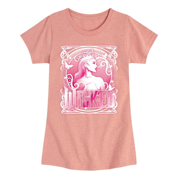 Wicked - Glinda Portrait - Girls Toddler and Youth Fitted Short Sleeve Graphic Tee