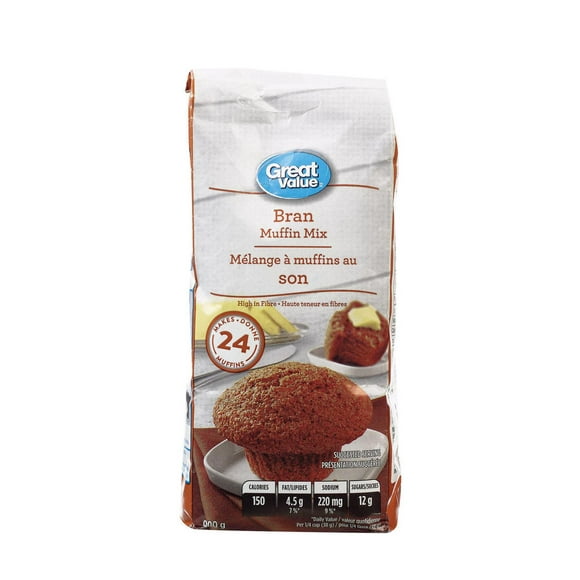 Great Value Bran Muffin Mix, 900 g