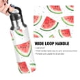 thumbnail image 4 of Yayeee 33oz Insulated Water Bottle Double Wall Stainless Steel with Flip Straw Lid, Red Watermelon, 4 of 7