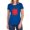 Royal, variant on Batman Hacked & Scratched Women's T Shirt, Navy, Medium
