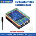 thumbnail image 3 of Para 5 carcasas, funda protectora transparente de arcoíris, GPIO, PCIe, 3 of 5