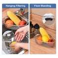 thumbnail image 4 of Stainless Steel Sink Strainer Basket, Triangle Sink Drainer Basket, Sink Corner Drain Rack, 4 of 7