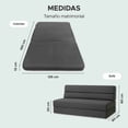 thumbnail image 3 of Sofá Cama Matrimonial Plegable SKY CARE Color Gris Versátil, Cómodo y Funcional, 3 of 8