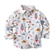 thumbnail image 1 of Gibobby Abrigos de invierno para niños y niñasNiños bebé Unisex otoño verano estampado Tops camisa abrigo ropa(Blanco, 2-3 Años), 1 of 5