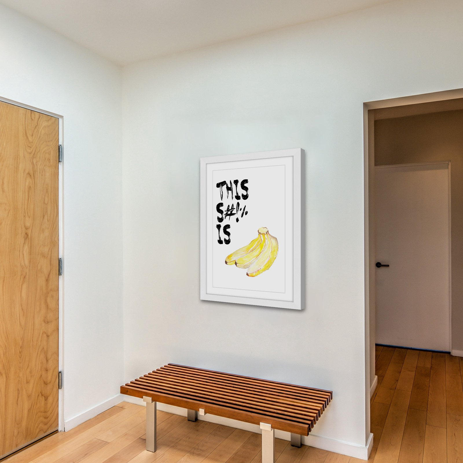 Marmont Hill "Bananas" by Diana Alcala Framed Painting Print