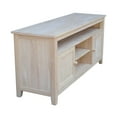 thumbnail image 4 of International Concepts Entertainment Solid Wood TV Stand with 2 Doors-Unfinished, 4 of 13