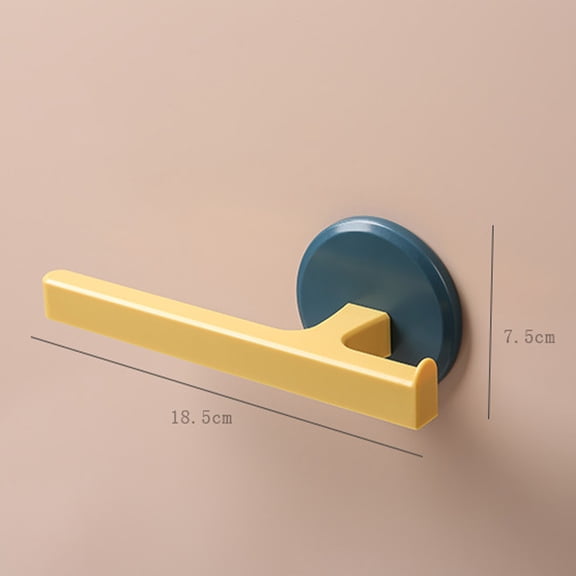 COMPUKAS 2Pcs Wall Mounted Bathroom Shelf Blue Towel Holder with Ventilated Drainage and Tool Free Setup