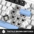 thumbnail image 4 of MageGee 75% Mechanical Gaming Keyboard, Black Switches, EVA Foam, Knob Control, STAR75 Portable NKRO, 4 of 10