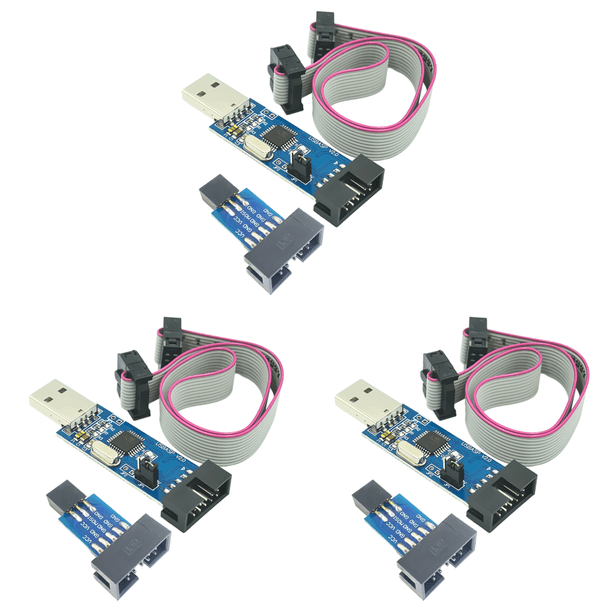 Programador USBASP USBISP AVR ISP USB ASP ATMEGA8 ATMEGA128 (recto y tablero)