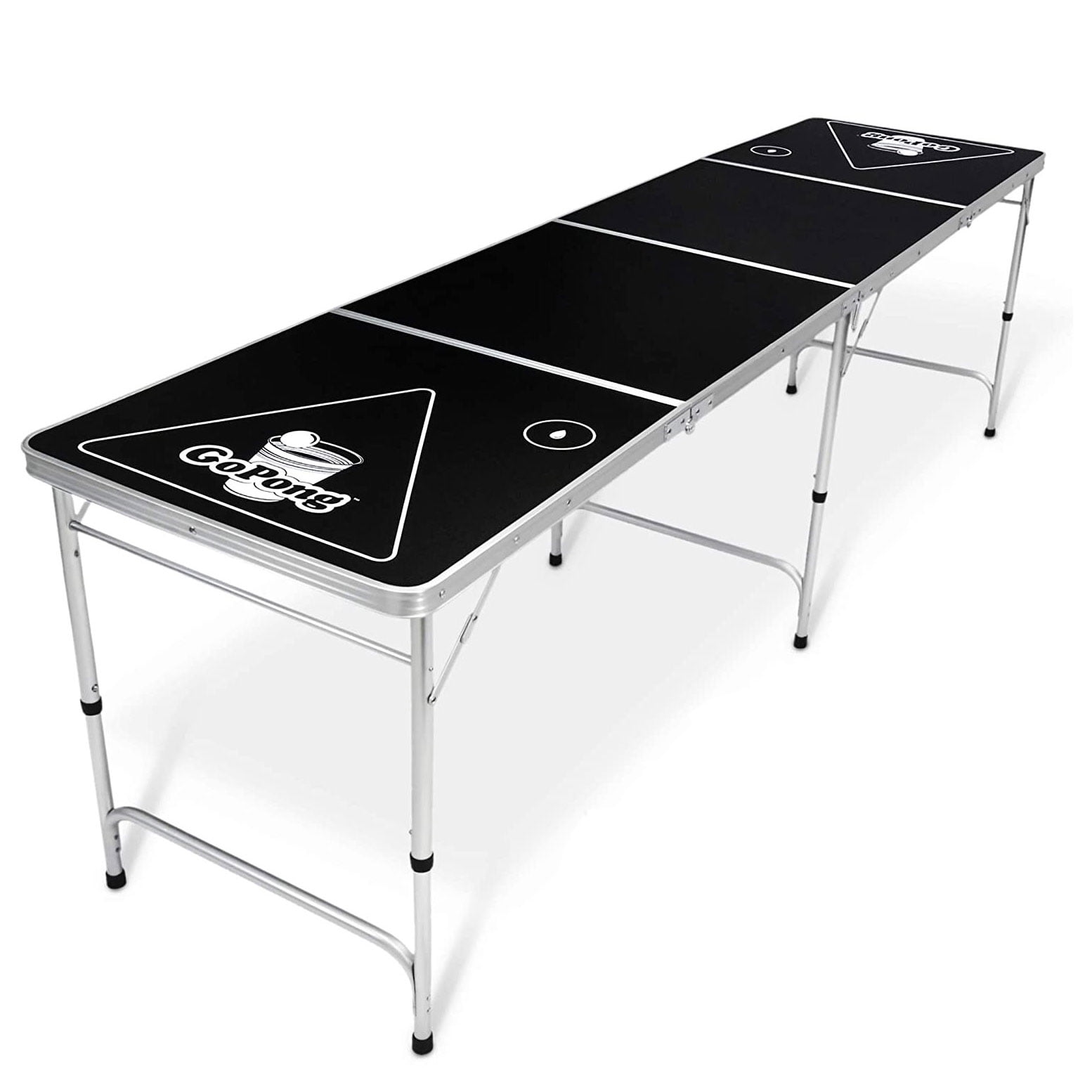 GoPong 8-Foot Portable Folding Beer Pong Flip Cup Table (6 balls included)