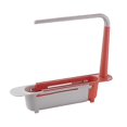thumbnail image 1 of Sink rack kitchen retractable drain rack filter pool vegetable drain basket household dishwashing rag storage rack, 1 of 5