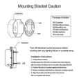 thumbnail image 3 of Ceiling Light Fixture Mounting Bracket, 4 Inches Diameter Light Fixture Mounting Plate,for Mount Wa, 3 of 5