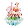 thumbnail image 1 of Santoro 8 Flamants Roses Santoro Pirouettes Carte de Vœux Pop-Up 3D, 1 of 2