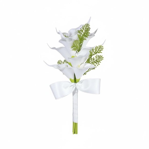 DOLITY Calla Lily Wedding Arrangement Photogenic Artificial Calla Lily Arrangement Elegant Design Lifelike Flower Stems for Brides, Bridesmaids, Photoshoot