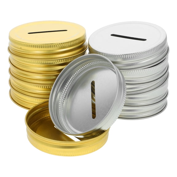 Zehuanyu  12 Pcs Coin Jar Piggy Bank Hard Stalk Kit Mason Lids