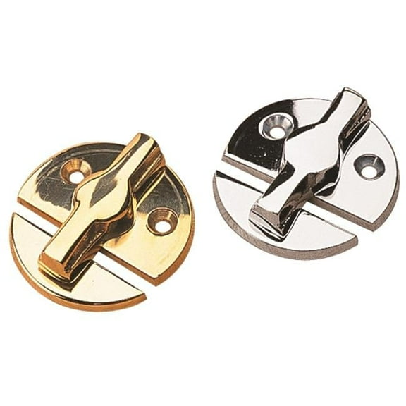 222360-1 Door Button Chrome Plated Brass