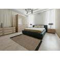 thumbnail image 4 of Ahgly Company Indoor Round Abstract Bakers Brown Abstract Area Rugs, 4' Round, 4 of 6