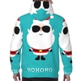 thumbnail image 7 of Wukai Cute Santa Claus Print Men Hoodies Fleece Sweatshirts Long Sleeve Sweaters Pullover Fall Outfits Winter Clothes-XX-Large, 7 of 7
